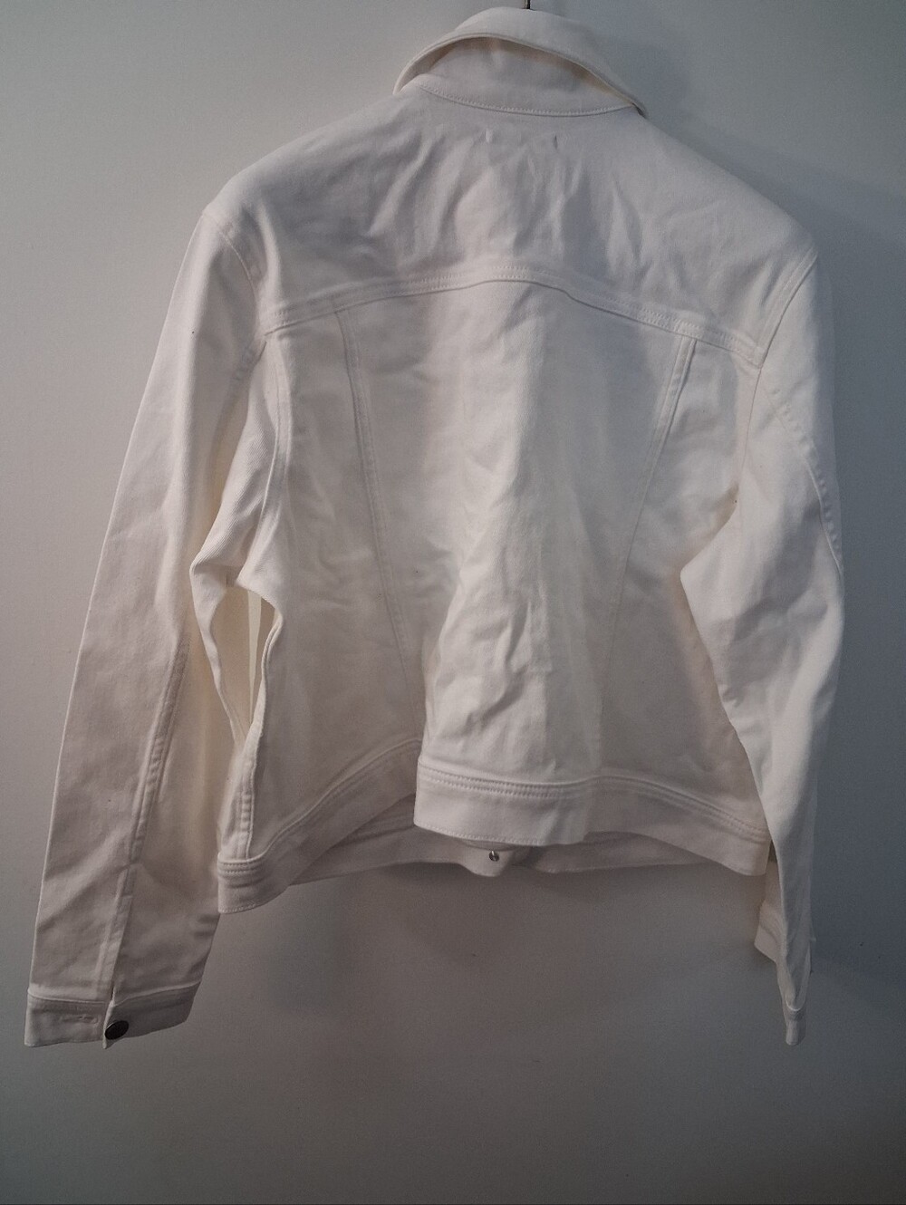 Joe Fresh+ Women’s White Denim Button Up Long Sleeve Jacket – Size 1X - Picture 6 of 15